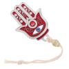 ABOOFAN Evil Eye Hand Pendant Hanging Ornament Keychain Blue Nazar Bead Glass Decor for Car Home Wall Protection Charm 3.34X2.36 Inches view 1