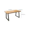 CraftThink Dining Table, Modern Rectangle Table with Solid Wood Features in Natural Color for Living Dining Room Home Furniture,1 Table 47" L x 23.5" W x 29.5" H view 2