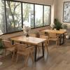 CraftThink Dining Table, Modern Rectangle Table with Solid Wood Features in Natural Color for Living Dining Room Home Furniture,1 Table 47" L x 23.5" W x 29.5" H view 4