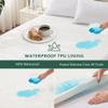 King Size Waterproof Mattress Protector, 40% Rayon Derived from Bamboo Cooling Mattress Pad Cover, 3D Air Fabric Breathable Mattress Pad Fitted with Deep Pocket 6"- 15" Machine Washable view 2