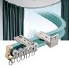 Bay Window RV Curtain Rails Flexible Bendable Sliding Curtain Track System, Easy To Install Aluminum Black White Room Divider Shower Curtain Rod, Curtain Rail And Fittings Wall Mount/Ceiling view 1
