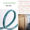Bay Window RV Curtain Rails Flexible Bendable Sliding Curtain Track System, Easy To Install Aluminum Black White Room Divider Shower Curtain Rod, Curtain Rail And Fittings Wall Mount/Ceiling view 2