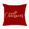 Christmas Pillows Covers 18x18 Inch Christmas Decorations Indoor Red Cross Christian Christmas Decor Decorative Throw Pillow Cases Outdoor Winter Holiday Xmas Decorations Cushion Covers for Couch view 1