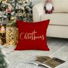 Christmas Pillows Covers 18x18 Inch Christmas Decorations Indoor Red Cross Christian Christmas Decor Decorative Throw Pillow Cases Outdoor Winter Holiday Xmas Decorations Cushion Covers for Couch view 3