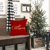 Christmas Pillows Covers 18x18 Inch Christmas Decorations Indoor Red Cross Christian Christmas Decor Decorative Throw Pillow Cases Outdoor Winter Holiday Xmas Decorations Cushion Covers for Couch view 4