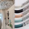 LIYI929GP Bedroom Blackout Curtains Ceiling Curtain Track, 9.8 16 20Ft Flexible Bendable Sliding Curtain Rail System Wall, Curved Privacy Partition with Mute Pulley, for Shower Balcony Bay Window view 2