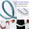 LIYI929GP Bedroom Blackout Curtains Ceiling Curtain Track, 9.8 16 20Ft Flexible Bendable Sliding Curtain Rail System Wall, Curved Privacy Partition with Mute Pulley, for Shower Balcony Bay Window view 3
