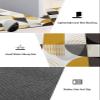 Geometric Bath Mat for Tub,Non Slip Bathroom Floor Runner Rug Quick Dry & Absorbent Diatomaceous Earth Shower Sink Kitchen Doormat,Abstract Middle Century Boho Orange Black Grey Polka Dot 20"x63" view 4