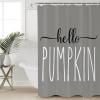 Double Love Thanksgiving Autumn Bathroom Curtain 72 Inch Shower Curtain with Hooks, Waterproof Polyester Bath Curtain Washable Bathtub Curtain Fall Harvest Pumpkin Grey 66''x 72'' view 1