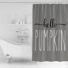 Double Love Thanksgiving Autumn Bathroom Curtain 72 Inch Shower Curtain with Hooks, Waterproof Polyester Bath Curtain Washable Bathtub Curtain Fall Harvest Pumpkin Grey 66''x 72'' view 2