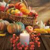 Fonzci 4 Pack Fall Candle Rings Wreaths,Berries Candle Garland Rings,Candlestick Wreaths Rings Small,Christmas Candle Rings with Berry,Fall Berry Candle Wreath for Thanksgiving,Fall(4pcs) view 3