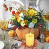 Fonzci 4 Pack Fall Candle Rings Wreaths,Berries Candle Garland Rings,Candlestick Wreaths Rings Small,Christmas Candle Rings with Berry,Fall Berry Candle Wreath for Thanksgiving,Fall(4pcs) view 4