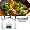 Kitchen Timer, Stainless Steel Mechanical Wind Up Timer, Teapot Shaped 60 Minutes Kitchen Timer, Time Reminder for Cooking Baking Gadget Kitchen view 3