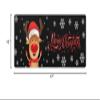 Merry Christmas Bath Mat for Tub,Non Slip Bathroom Floor Runner Rug Quick Dry & Absorbent Diatomaceous Earth Shower Sink Bedroom Kitchen Washable Doormat,Xmas Reindeer Winter Snowflake Black 16"x47" view 3