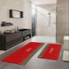 Christmas Tree Bath Mat for Tub,Non Slip Bathroom Floor Runner Rug Quick Dry & Absorbent Diatomaceous Earth Shower Sink Bedroom Kitchen Washable Doormat,Red Green Winter Xmas Star Holiday 24x36+24x71 view 2