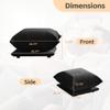 WJShome Ottoman,Lazy Floor Sofa, Accent Bean Bag Couch,Corner Chair Sofa for Living Room Bedroom Salon Office,Black view 3