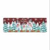 Chrstmas Snowman Bath Mat for Tub,Non Slip Bathroom Floor Runner Rug Quick Dry & Absorbent Diatomaceous Earth Shower Sink Kitchen Washable Doormat,Black Red Plaid Xmas Tree Winter Snowflake 24"x71" view 1