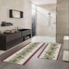 Christmas Bath Mat for Tub,Non Slip Bathroom Floor Runner Rug Quick Dry & Absorbent Diatomaceous Earth Shower Sink Kitchen Washable Doormat,Eucalytus Winter Xmas Pint Tree Branch Berry 24x36+24x71 view 2