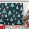 Double Love Christmas Bathroom Curtain 72 Inch Shower Curtain with Hooks, Waterproof Polyester Bath Curtain Washable Bathtub Curtain Santa Winter Snowflake Xmas Pine Tree 48''x 72'' view 1