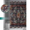 Double Love Vintage Flowerm Bathroom Curtain 96 Inch Shower Curtain with Hooks, Waterproof Polyester Bath Curtain Washable Bathtub Curtain Luxurious Classic Old World Aesthetics 72''x 96'' view 4