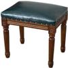 BABYCE Vanity Stool Shoe Bench Living Room Bedroom Makeup Dressing Seat with Solid Wood, Classical Padded Cushioned Bench, Capacity 130kg, 403047 cm (Color : Green) view 1