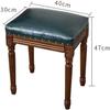 BABYCE Vanity Stool Shoe Bench Living Room Bedroom Makeup Dressing Seat with Solid Wood, Classical Padded Cushioned Bench, Capacity 130kg, 403047 cm (Color : Green) view 3