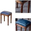BABYCE Vanity Stool Shoe Bench Living Room Bedroom Makeup Dressing Seat with Solid Wood, Classical Padded Cushioned Bench, Capacity 130kg, 403047 cm (Color : Green) view 4