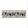 Go-thic Halloween Bath Mat for Tub,Non Slip Bathroom Floor Runner Rug Quick Dry & Absorbent Diatomaceous Earth Shower Sink Kitchen Washable Doormat,Horror Skull Romantic European Floral 20"x63" view 1