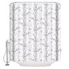 Double Love Butter-Fly Flower Bathroom Curtain 78 Inch Shower Curtain with Hooks, Waterproof Polyester Bath Curtain Washable Bathtub Curtain Country Purple Fall Leaves Florals 54''x 78'' view 3