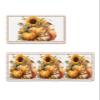 Fall Pumpkins Squirrel Bath Mat for Tub,Non Slip Bathroom Floor Runner Rug Quick Dry & Absorbent Diatomaceous Earth Shower Sink Kitchen Doormat,Thanksgiving Autumn Sunflower Leaves 20x32+20x47 view 1