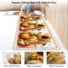 Fall Pumpkins Squirrel Bath Mat for Tub,Non Slip Bathroom Floor Runner Rug Quick Dry & Absorbent Diatomaceous Earth Shower Sink Kitchen Doormat,Thanksgiving Autumn Sunflower Leaves 20x32+20x47 view 4