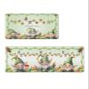 Christmas Gnomes Bath Mat for Tub,Non Slip Bathroom Floor Runner Rug Quick Dry & Absorbent Diatomaceous Earth Shower Sink Bedroom Kitchen Washable Doormat,Green Forest Pine Leaves Cone 20x32+20x63 view 1