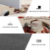 Christmas Santa Bath Mat for Tub,Non Slip Bathroom Floor Runner Rug Quick Dry & Absorbent Diatomaceous Earth Shower Sink Kitchen Washable Doormat,Rustic Deer Newspaper Elk Snowflake 20x32+20x63 view 4