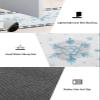 Blue Snowflake Bath Mat for Tub,Non Slip Bathroom Floor Runner Rug Quick Dry & Absorbent Diatomaceous Earth Shower Sink Bedroom Kitchen Washable Doormat,Christmas Country Farmhouse Plaid 20x24+20x48 view 3