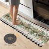 Winter Eucalytus Bath Mat for Tub,Non Slip Bathroom Floor Runner Rug Quick Dry & Absorbent Diatomaceous Earth Shower Sink Kitchen Washable Doormat,Christmas Pint Tree Branch Farmhouse Plaid 18"x47" view 4