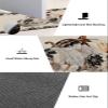 Farmhouse Thanksgiving Bath Mat for Tub,Non Slip Bathroom Floor Runner Rug Quick Dry & Absorbent Diatomaceous Earth Shower Sink Kitchen Washable Doormat,European Pumpkins Gold Floral Leaf 20"x47" view 3