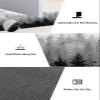 Fall Autumn Tree Bath Mat for Tub,Non Slip Bathroom Floor Runner Rug Quick Dry & Absorbent Diatomaceous Earth Shower Sink Bedroom Kitchen Washable Doormat,Forest Grey Black Wood-land Mountain 20"x47" view 4