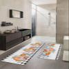 Thanksgiving Pumpkin Bath Mat for Tub,Non Slip Bathroom Floor Runner Rug Quick Dry & Absorbent Diatomaceous Earth Shower Sink Kitchen Washable Doormat,Fall Eucalyptus Buffalo Plaid Check 24x36+24x71 view 2