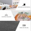 Thanksgiving Pumpkin Bath Mat for Tub,Non Slip Bathroom Floor Runner Rug Quick Dry & Absorbent Diatomaceous Earth Shower Sink Kitchen Washable Doormat,Fall Eucalyptus Buffalo Plaid Check 24x36+24x71 view 3