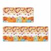 Orange Thanksgiving Bath Mat for Tub,Non Slip Bathroom Floor Runner Rug Quick Dry & Absorbent Diatomaceous Earth Shower Sink Kitchen Washable Doormat,Fall Pumpkins Autumn Maple leaves 16x24+16x47 view 1