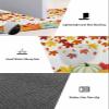 Orange Thanksgiving Bath Mat for Tub,Non Slip Bathroom Floor Runner Rug Quick Dry & Absorbent Diatomaceous Earth Shower Sink Kitchen Washable Doormat,Fall Pumpkins Autumn Maple leaves 16x24+16x47 view 3