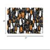 Black Halloween Bath Mat for Tub,Non Slip Bathroom Floor Runner Rug Quick Dry & Absorbent Diatomaceous Earth Shower Sink Bedroom Kitchen Washable Doormat,Spooky Pumpkin Ghost Skull Cat Horror 20"x47" view 3