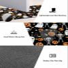 Black Halloween Bath Mat for Tub,Non Slip Bathroom Floor Runner Rug Quick Dry & Absorbent Diatomaceous Earth Shower Sink Bedroom Kitchen Washable Doormat,Spooky Pumpkin Ghost Skull Cat Horror 20"x47" view 4