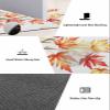 Fall Leaves Bath Mat for Tub,Non Slip Bathroom Floor Runner Rug Quick Dry & Absorbent Diatomaceous Earth Shower Sink Kitchen Washable Doormat,Happy Thanksgiving Harvest Autumn White 20x32+20x63 view 3