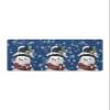 Christmas Bath Mat for Tub,Non Slip Bathroom Floor Runner Rug Quick Dry & Absorbent Diatomaceous Earth Shower Sink Kitchen Washable Doormat,Winter Blue Snowman Snowflake Pine Berry Plaid 24"x71" view 1