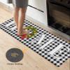 Christmas Plaid Bath Mat for Tub,Non Slip Bathroom Floor Runner Rug Quick Dry & Absorbent Diatomaceous Earth Shower Sink Bedroom Kitchen Washable Doormat,Xmas Winter Holly Balls Bow Grey White 20"x63" view 4
