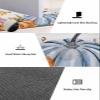 Fall Thanksgiving Bath Mat for Tub,Non Slip Bathroom Floor Runner Rug Quick Dry & Absorbent Diatomaceous Earth Shower Sink Kitchen Washable Doormat,Pumpkins Sunflower Eucalyptus Autumn Leaves 20"x63" view 3