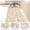 Autumn Thanksgiving Bath Mat for Tub,Non Slip Bathroom Floor Runner Rug Quick Dry & Absorbent Diatomaceous Earth Shower Sink Kitchen Doormat,Pumpkins Original Geometric Harvest Fall 24x36+24x71 view 4
