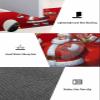 Christmas Santa Bath Mat for Tub,Non Slip Bathroom Floor Runner Rug Quick Dry & Absorbent Diatomaceous Earth Shower Sink Bedroom Kitchen Washable Doormat,Red Xmas Winter Snowflake Bell Gift 24"x71" view 3