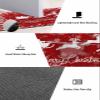 Christmas Bath Mat for Tub,Non Slip Bathroom Floor Runner Rug Quick Dry & Absorbent Diatomaceous Earth Shower Sink Bedroom Kitchen Washable Doormat,Winter Red Snowman Tree Elk Snowflakes 20"x63" view 3
